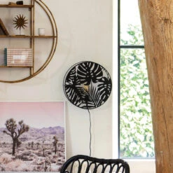 Applique Métal Noir Feuilles Olas Atmosphera 9 Applique Métal Noir Feuilles Olas Atmosphera -ATMOS Boutique applique metal noir feuilles olas atmosphera 4