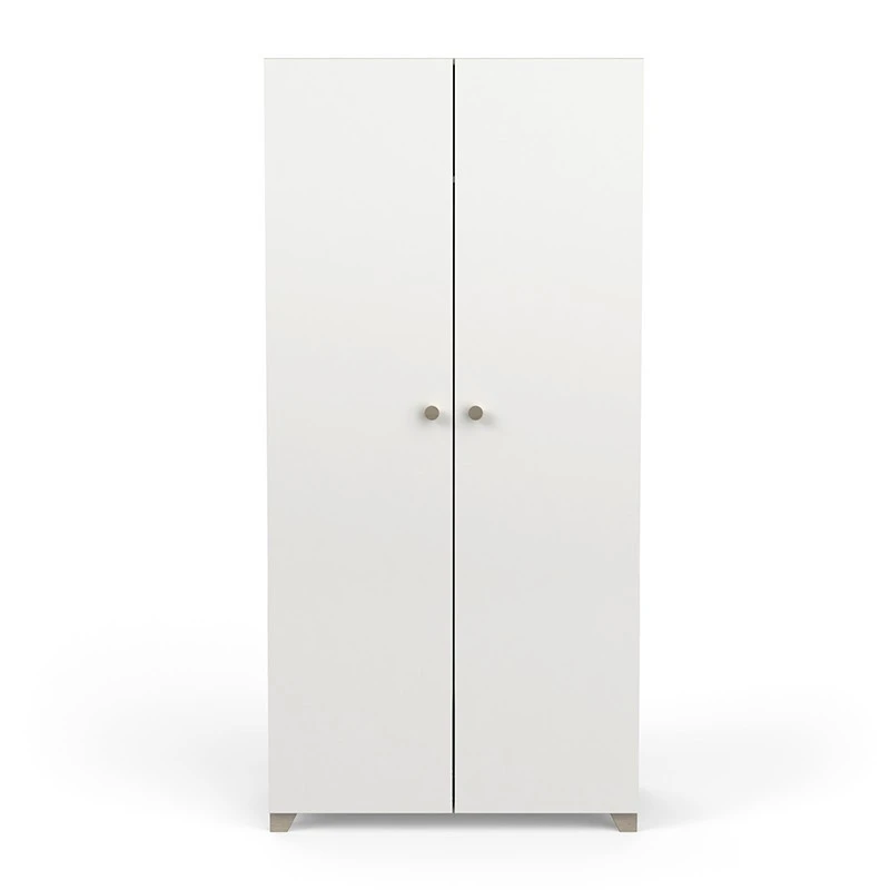 Demeyere Armoire 2 Portes Penderie + Lingère Izzy Blanc Et Bois 1 Demeyere Armoire 2 Portes Penderie + Lingère Izzy Blanc Et Bois