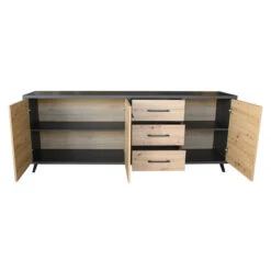 Bahut 3 Portes 3 Tiroirs Wiva -ATMOS Boutique bahut 3 portes 3 tiroirs wiva 1 2