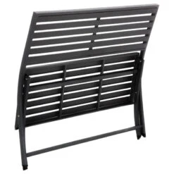 Banc Pliant Olbia Noir Graphite Hespéride -ATMOS Boutique banc pliant olbia noir graphite hesperide 2