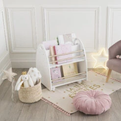 Bibliothèque Enfant Roulettes Doré Atmosphera -ATMOS Boutique bibliotheque enfant roulettes dore atmosphera 3