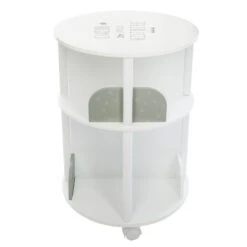 Bibliothèque Ronde Petite Histoire Enfant Roulettes Gris Atmosphera -ATMOS Boutique bibliotheque ronde petite histoire enfant roulettes gris atmosphera 3