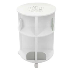 Bibliothèque Ronde Petite Histoire Enfant Roulettes Gris Atmosphera -ATMOS Boutique bibliotheque ronde petite histoire enfant roulettes gris atmosphera 4