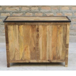 Buffet 1 Porte 4 Tiroirs Bois De Manguier Et Métal -ATMOS Boutique buffet 1 porte 4 tiroirs bois de manguier et metal 4