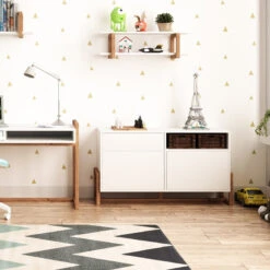 Buffet 1 Tiroir 2 Portes Oslo Blanc -ATMOS Boutique buffet 1 tiroir 2 portes oslo blanc 3