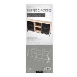 Buffet 2 Portes 2 Niches Soho -ATMOS Boutique buffet 2 portes niches soho 3