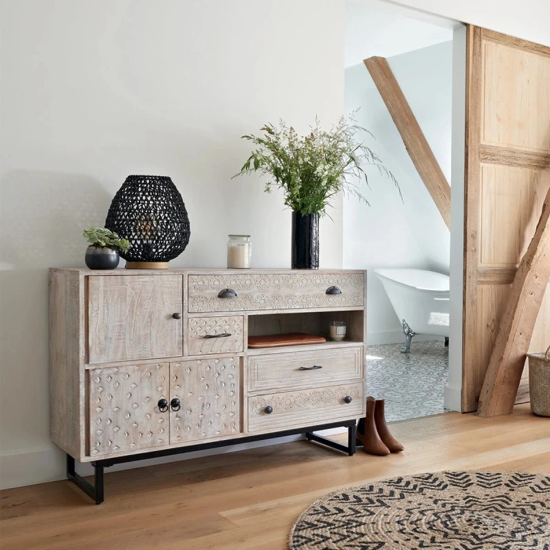 Buffet En Bois De Manguier Ajay Atmosphera 2 Buffet En Bois De Manguier Ajay Atmosphera – Image 2