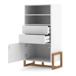 Buffet Haut 2 Tiroirs 1 Porte Oslo Blanc -ATMOS Boutique buffet haut 2 tiroirs 1 porte oslo blanc 2