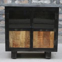 Buffet Métal Et Bois Jodhpur 2 Portes -ATMOS Boutique buffet metal et bois jodhpur portes 4