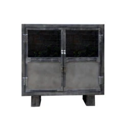 Buffet Métal Noir Jodhpur 2 Portes -ATMOS Boutique buffet metal jodhpur portes 3