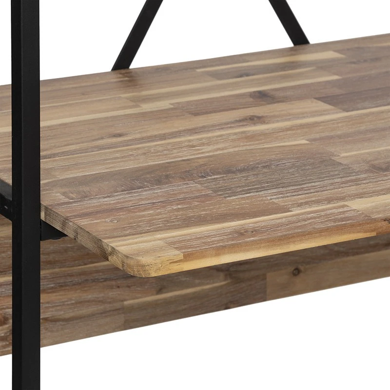 Bureau 2 étagères Edena Bois Et Métal Atmosphera 2 Bureau 2 étagères Edena Bois Et Métal Atmosphera – Image 2