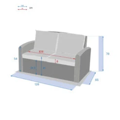 Canapé 2 Places Polynésia Naturae Hespéride -ATMOS Boutique canape 2 places polynesia naturae hesperide 2