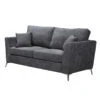 Canapé Bonita Fixe Gris 2 Places
