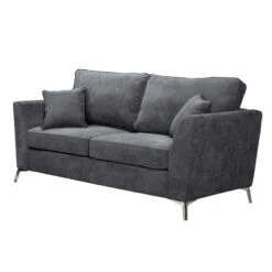 Canapé Bonita Fixe Gris 2 Places