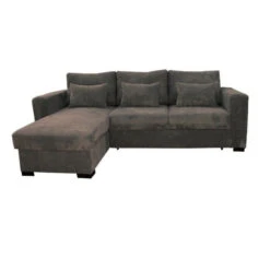 Canapé D'angle Joe Gauche Ou Droite Gris Convertible Lit -ATMOS Boutique canape d angle joe gauche ou droite gris convertible lit 4