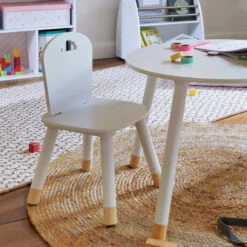 Chaise Enfant Blanche Collection Douceur Atmosphera -ATMOS Boutique chaise enfant blanche collection douceur atmosphera 2