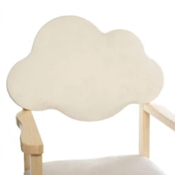 Chaise Enfant Nuage Blanc Pieds Bois Atmosphera -ATMOS Boutique chaise enfant nuage blanc pieds bois atmosphera 2