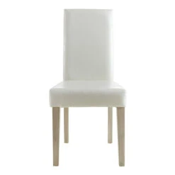 Demeyere Chaise Dossier Haut Blanc PU Guevara -ATMOS Boutique chaise ernesto blanc 1 2