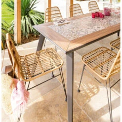 Chaise Extérieure Lambada Sésame & Graphite Hespéride -ATMOS Boutique chaise exterieure lambada sesame graphite hesperide 2