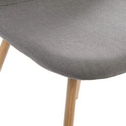 Chaise Taho Gris Foncé Assise Rembourrée Atmosphera -ATMOS Boutique chaise taho gris fonce assise rembourree atmosphera 2