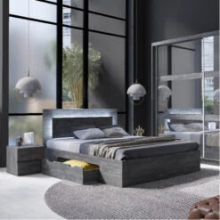 Lot De 2 Tables De Chevet Togo -ATMOS Boutique chevet 2 tiroirs togo lots de 2 2