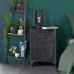 Chevet En Métal 1 Porte Sevin Atmosphera -ATMOS Boutique chevet en metal 1 porte sevin atmosphera 1
