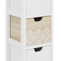 Chiffonnier 3 Tiroirs Chic Naturel Et Blanc -ATMOS Boutique chiffonnier 3 tiroirs chic naturel et blanc 3