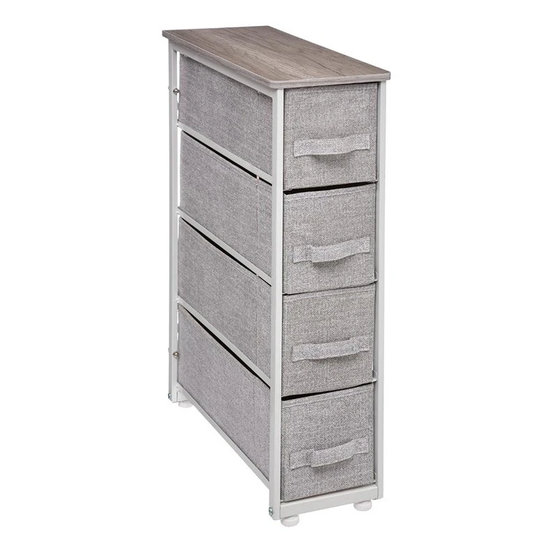 Chiffonnier 4 Tiroirs Gris Clair 5Five 1 Chiffonnier 4 Tiroirs Gris Clair 5Five