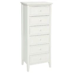 Chiffonnier 6 Tiroirs Charme Blanc Atmosphera