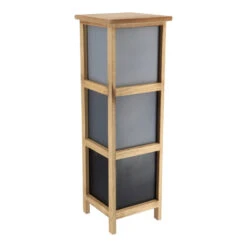 Chiffonnier Petit Modèle 3 Tiroirs Dégradé Gris -ATMOS Boutique chiffonnier petit modele 3 tiroirs degrade de gris 2