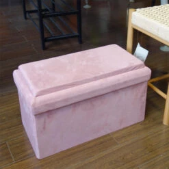 Coffre Banc Pliable Rose Compatible Briques -ATMOS Boutique coffre banc pliable rose compatible briques 5