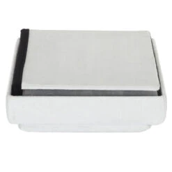 Coffre Pouf Pliable Gris Compatible Briques -ATMOS Boutique coffre pouf pliable gris compatible briques 4