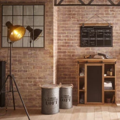 Coffres Bidons Gris Loft - Lot De 3 - Atmosphera -ATMOS Boutique coffres bidons gris loft lot 3 atmosphera 2