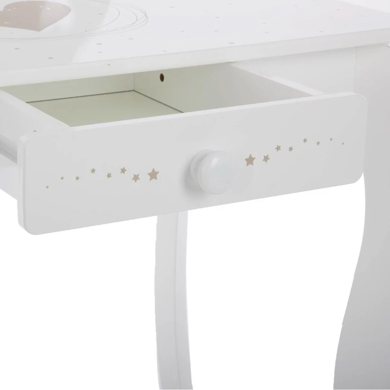 Coiffeuse Avec Tabouret Enfant Blanc Atmosphera 7 Coiffeuse Avec Tabouret Enfant Blanc Atmosphera – Image 7