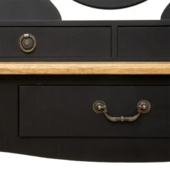 Coiffeuse Noire 3 Tiroirs Chrysa Atmosphera -ATMOS Boutique coiffeuse noire 3 tiroirs chrysa atmosphera 4