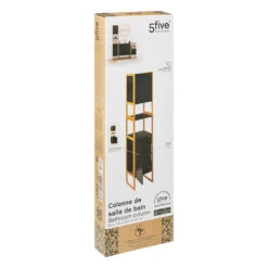 Colonne De Salle De Bain Noir Natureo 5Five -ATMOS Boutique colonne de salle de bain noir natureo 5five 3