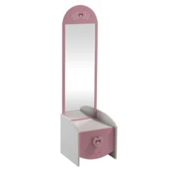 Demeyere Commode Enfant Coiffeuse Anastasia Blanche Et Rose