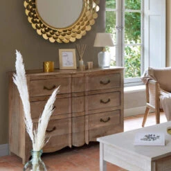 Commode 3 Tiroirs Hiver En Bois Atmosphera -ATMOS Boutique commode 3 tiroirs hiver en bois atmosphera 2