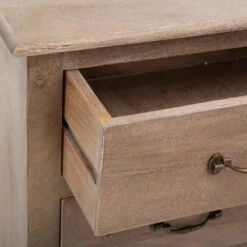 Commode 3 Tiroirs Hiver En Bois Atmosphera -ATMOS Boutique commode 3 tiroirs hiver en bois atmosphera 3