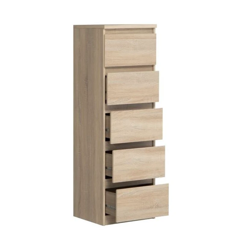 Commode 5 Tiroirs étroite Chelsea Sonoma 2 Commode 5 Tiroirs étroite Chelsea Sonoma – Image 2