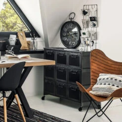 Commode Métal 9 Tiroirs Broc Atmosphera -ATMOS Boutique commode metal 9 tiroirs zaret atmosphera 2