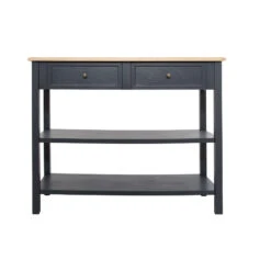 Console Damian Bois Gris Foncé Atmosphera -ATMOS Boutique console damian bois atmosphera 3