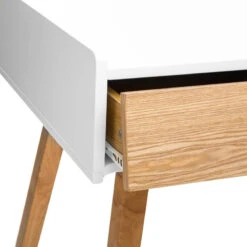 Console Sur Pieds Bois Elva Blanc Atmosphera -ATMOS Boutique console sur pieds bois elva blanc atmosphera 2