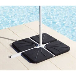 Dalle 15kg Pour Pied De Parasol En Croix Hespéride Noir -ATMOS Boutique dalle 15kg pour pied de parasol en croix hesperide noir 2