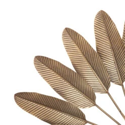 Déco Murale Métal 112x74 Feuilles Dorées Atmosphera -ATMOS Boutique deco murale metal 112x74 feuilles dorees atmosphera 2