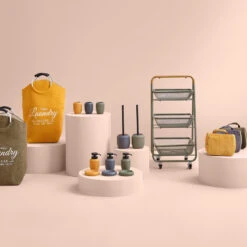 Desserte 3 Niveaux Kaki Trio 5Five -ATMOS Boutique desserte 3 niveaux kaki trio 5five 2