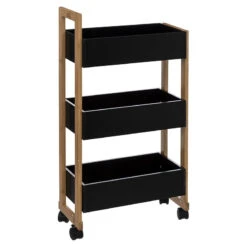 Desserte 3 Niveaux Noir Natureo 5Five