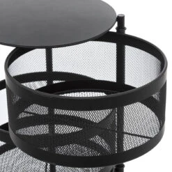 Desserte 4 Paniers Métal Noir Mayaj 5Five -ATMOS Boutique desserte 4 paniers metal noir mayaj 5five 2