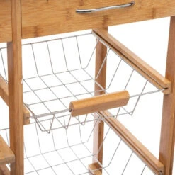 Desserte Bambou 6 Tiroirs Roulettes 76 Cm 5five -ATMOS Boutique desserte bambou 6 tiroirs roulettes 76 cm 5five 4