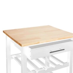 Desserte De Cuisine Blanche Modèle CLAUDE PM Atmosphera -ATMOS Boutique desserte de cuisine blanche modele claude pm atmosphera 1